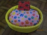 Cama para pet amarela
